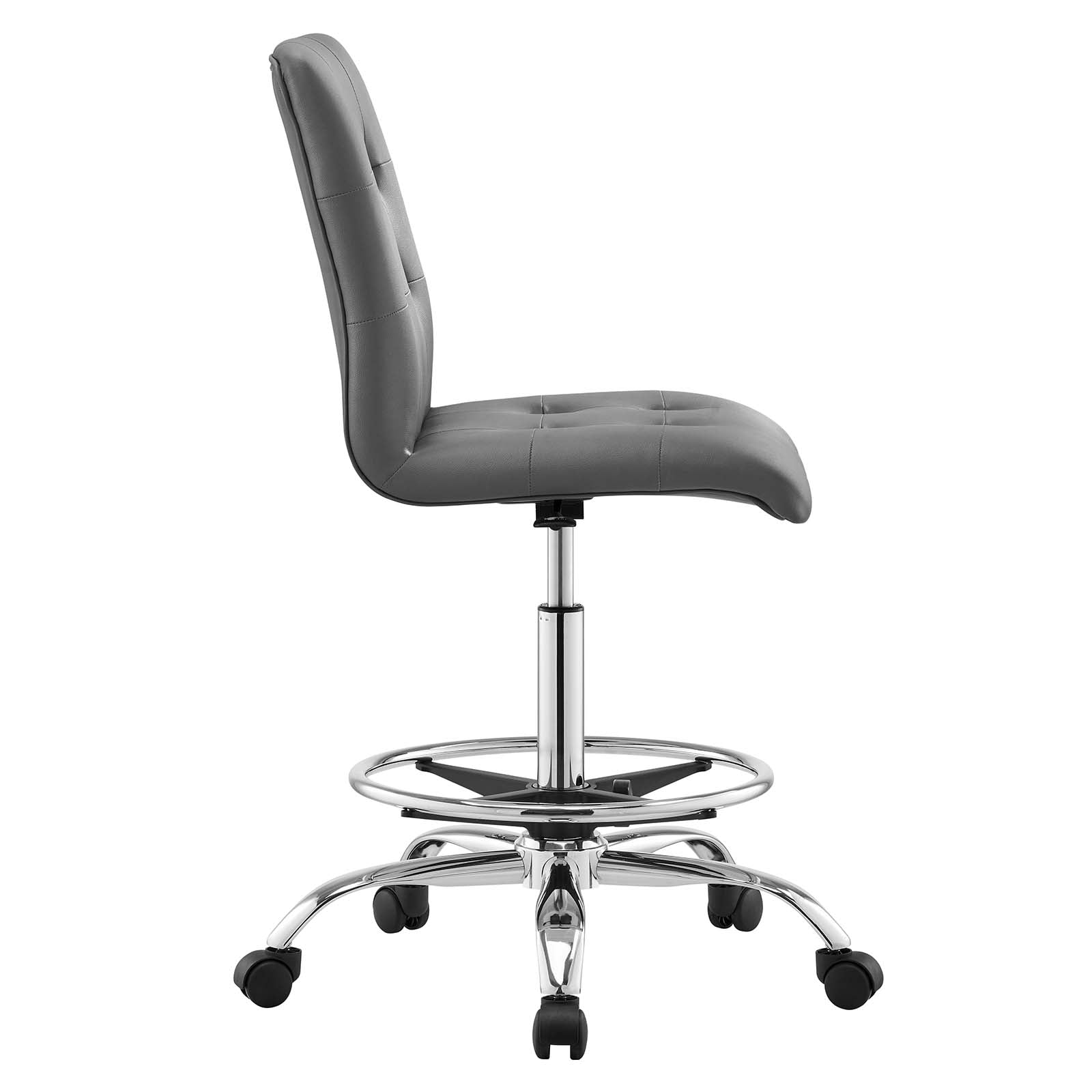 Ambre Armless Vegan Leather Office Chair - Elite Maison