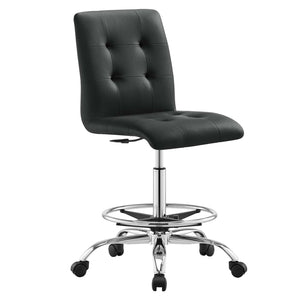 Ambre Armless Vegan Leather Office Chair - Elite Maison