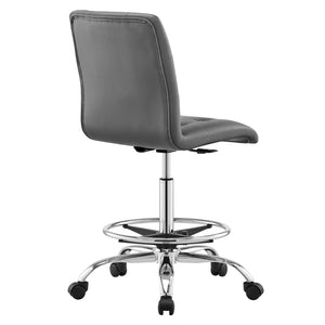 Ambre Armless Vegan Leather Office Chair - Elite Maison