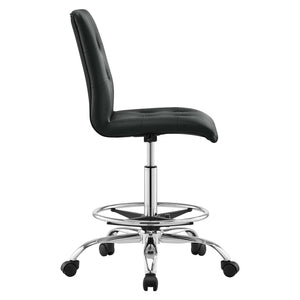 Ambre Armless Vegan Leather Office Chair - Elite Maison