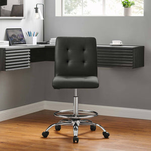 Ambre Armless Vegan Leather Office Chair - Elite Maison