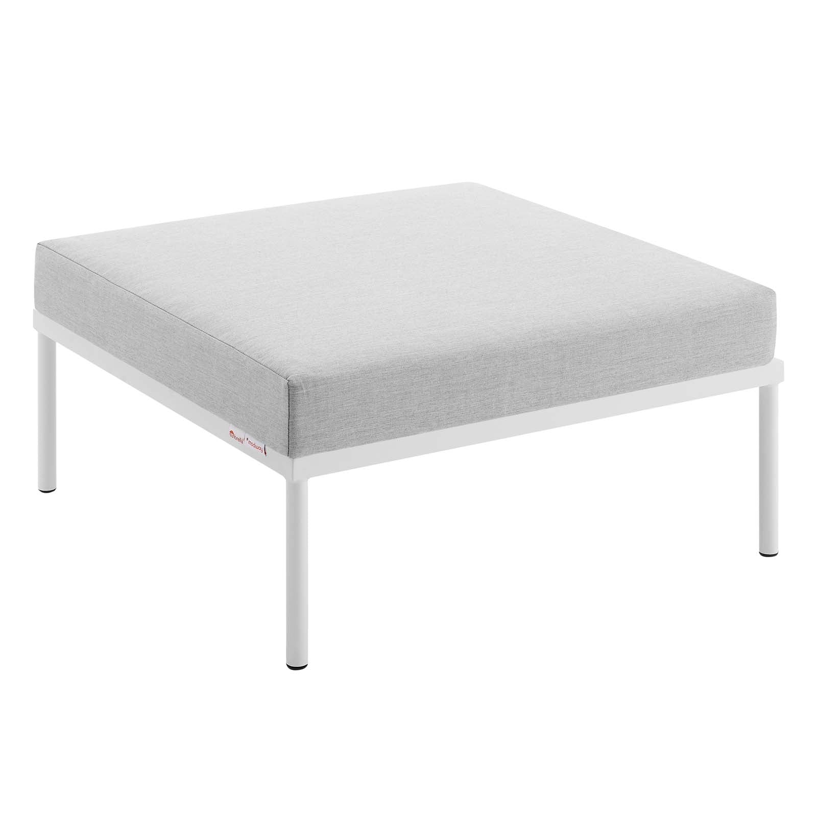 Strasbourg Outdoor Patio Aluminum Ottoman - Elite Maison