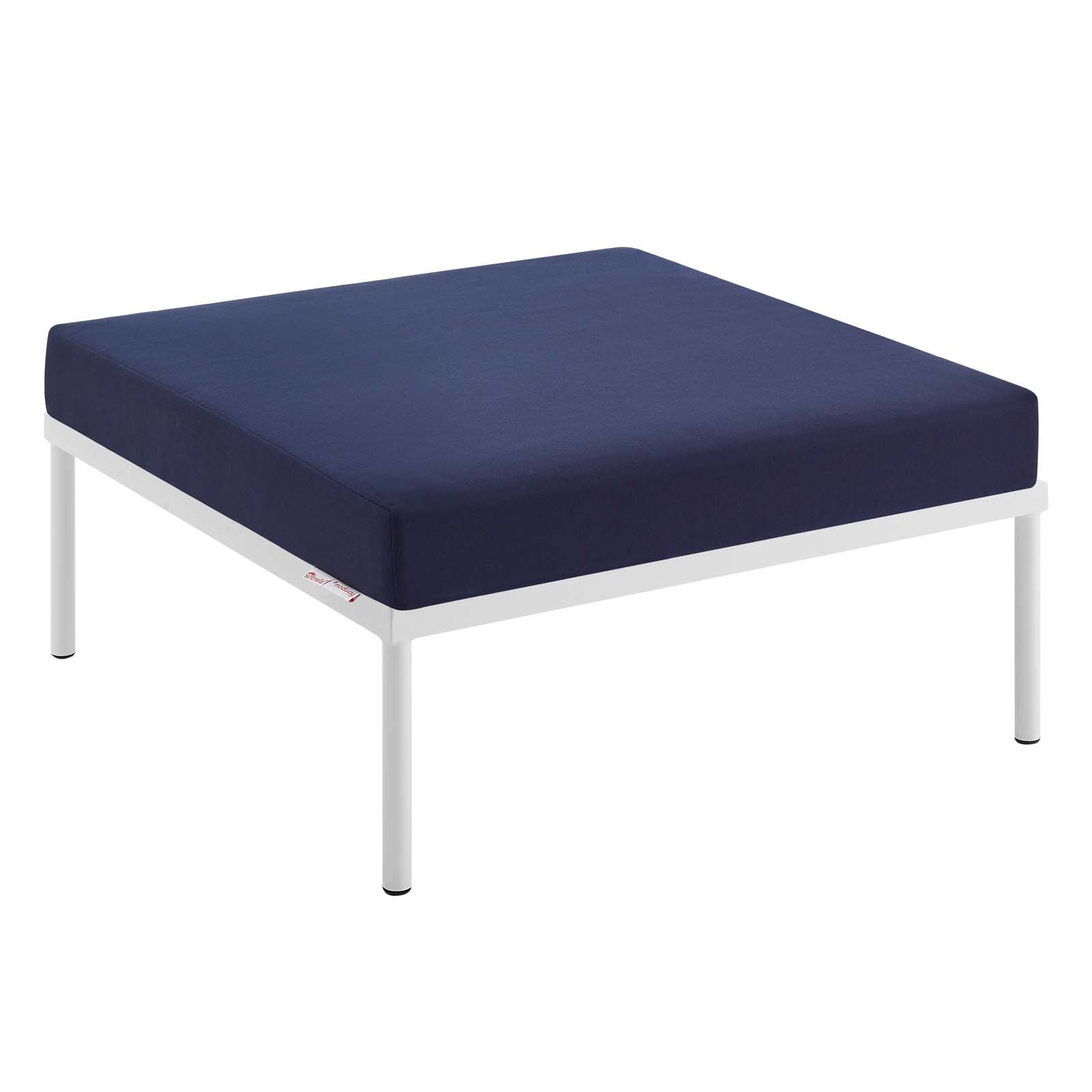 Strasbourg Outdoor Patio Aluminum Ottoman - Elite Maison