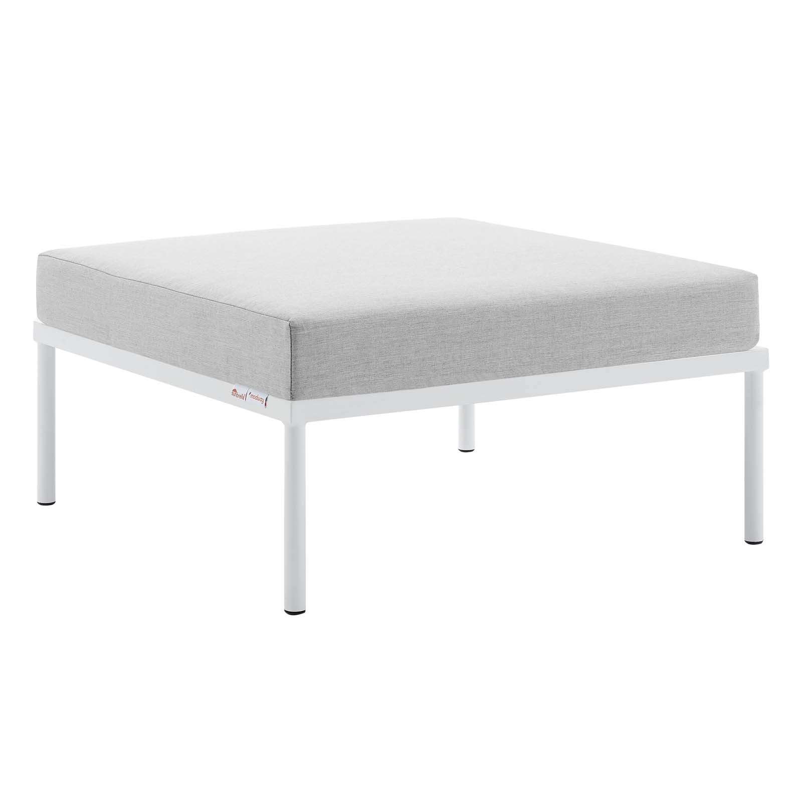 Strasbourg Outdoor Patio Aluminum Ottoman - Elite Maison