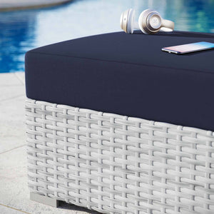 Lyon Outdoor Patio Ottoman - Elite Maison