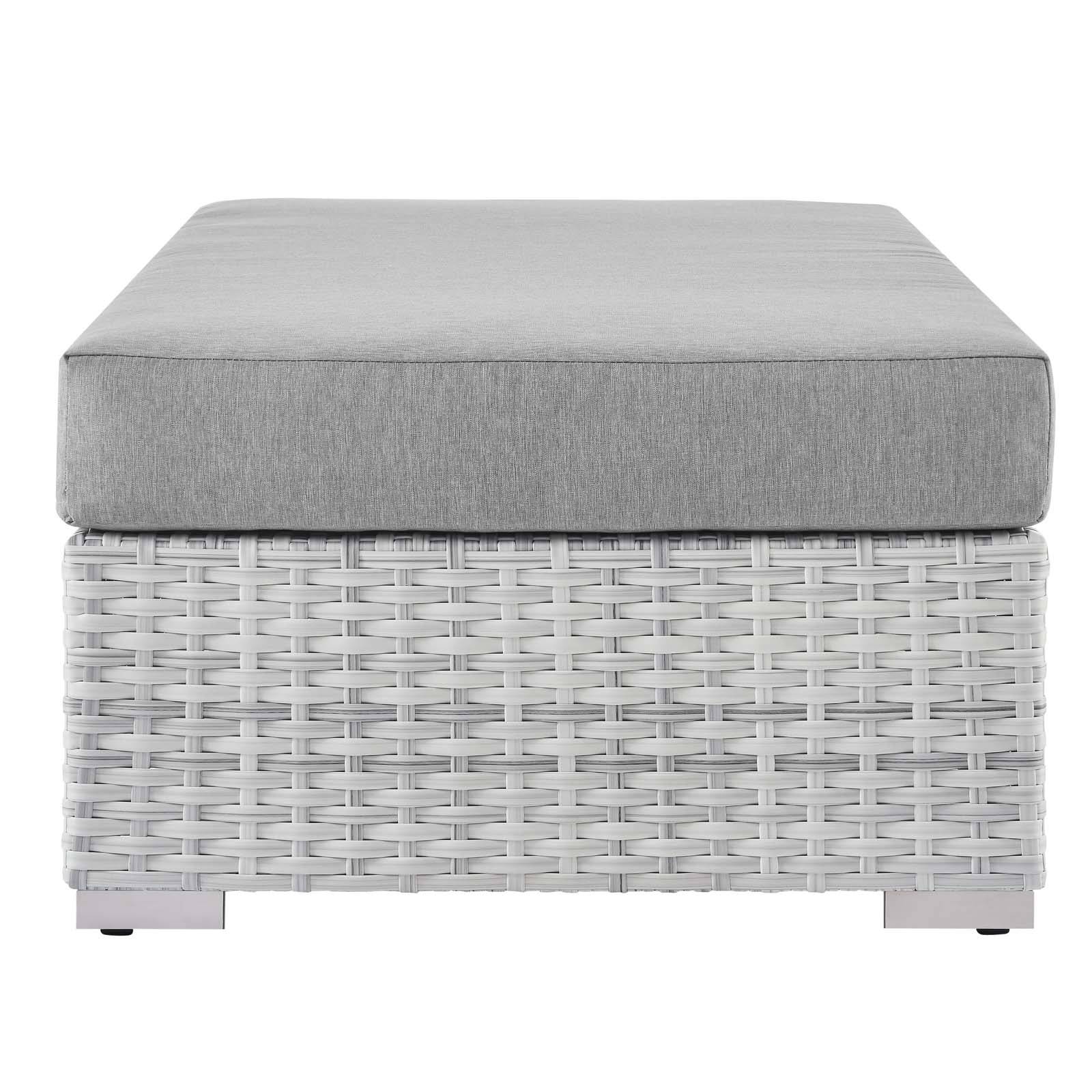 Lyon Outdoor Patio Rectangular Ottoman - Elite Maison