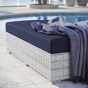 Lyon Outdoor Patio Rectangular Ottoman - Elite Maison