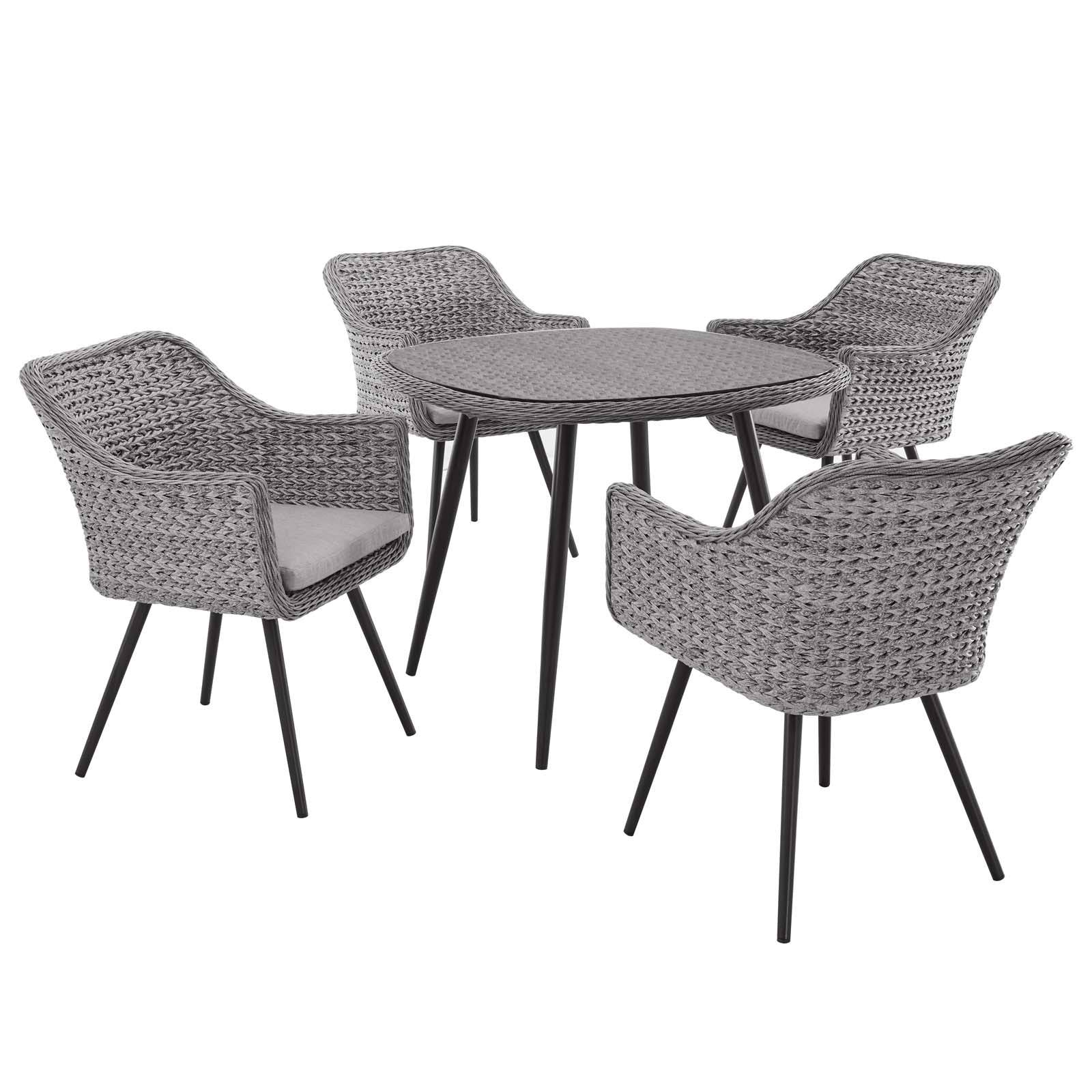 Albi 5 Piece Outdoor Patio Dining Set - Elite Maison