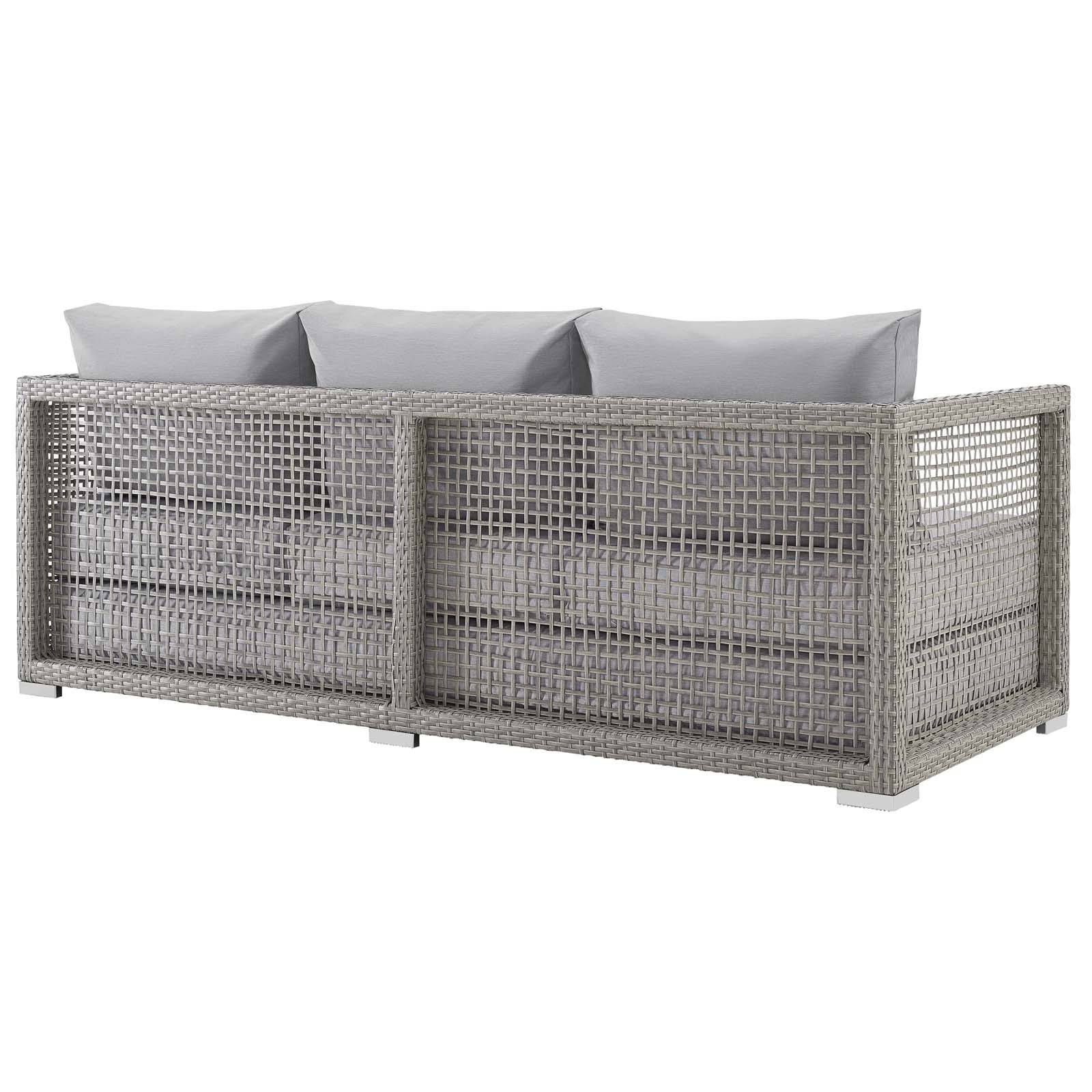 Aura 3 Piece Outdoor Patio Wicker Rattan Set - Elite Maison