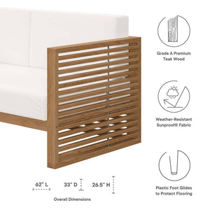 Carlsbad 6-Piece Teak Wood Outdoor Patio Set - Elite Maison