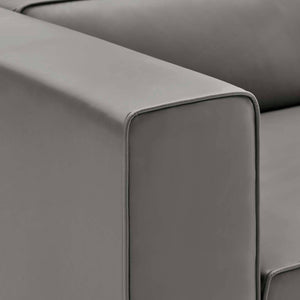 Stephanie Vegan Leather 5-Piece Sectional Sofa - Elite Maison