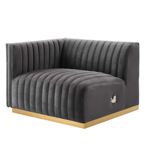 Carla Channel Tufted Performance Velvet Sectional - Elite Maison