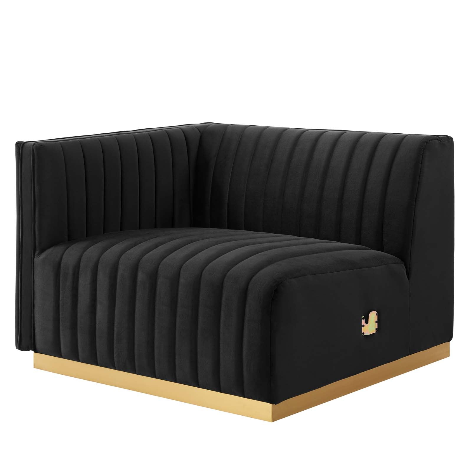 Carla Channel Tufted Performance Velvet Sectional - Elite Maison