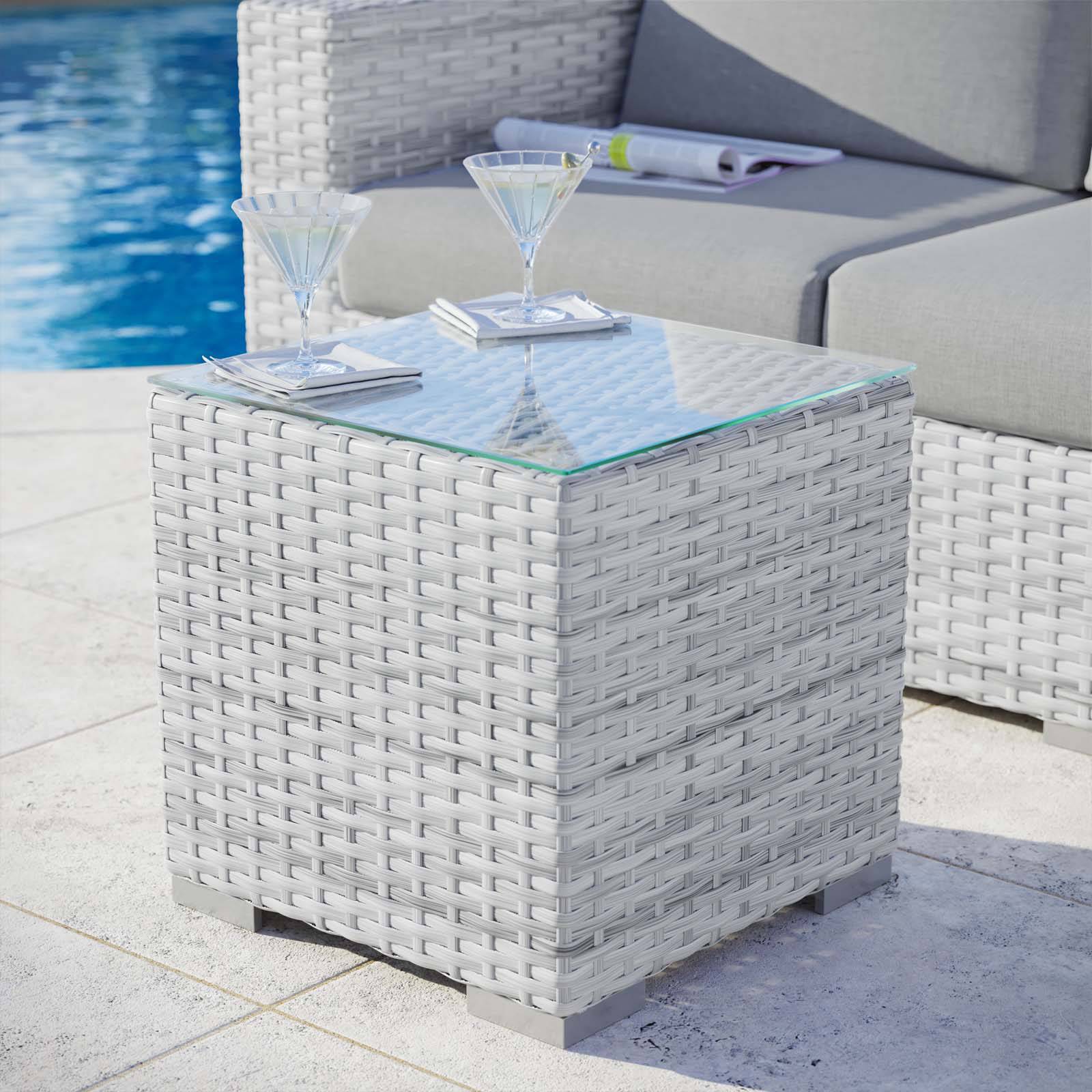 Lyon Outdoor Patio Side Table - Elite Maison
