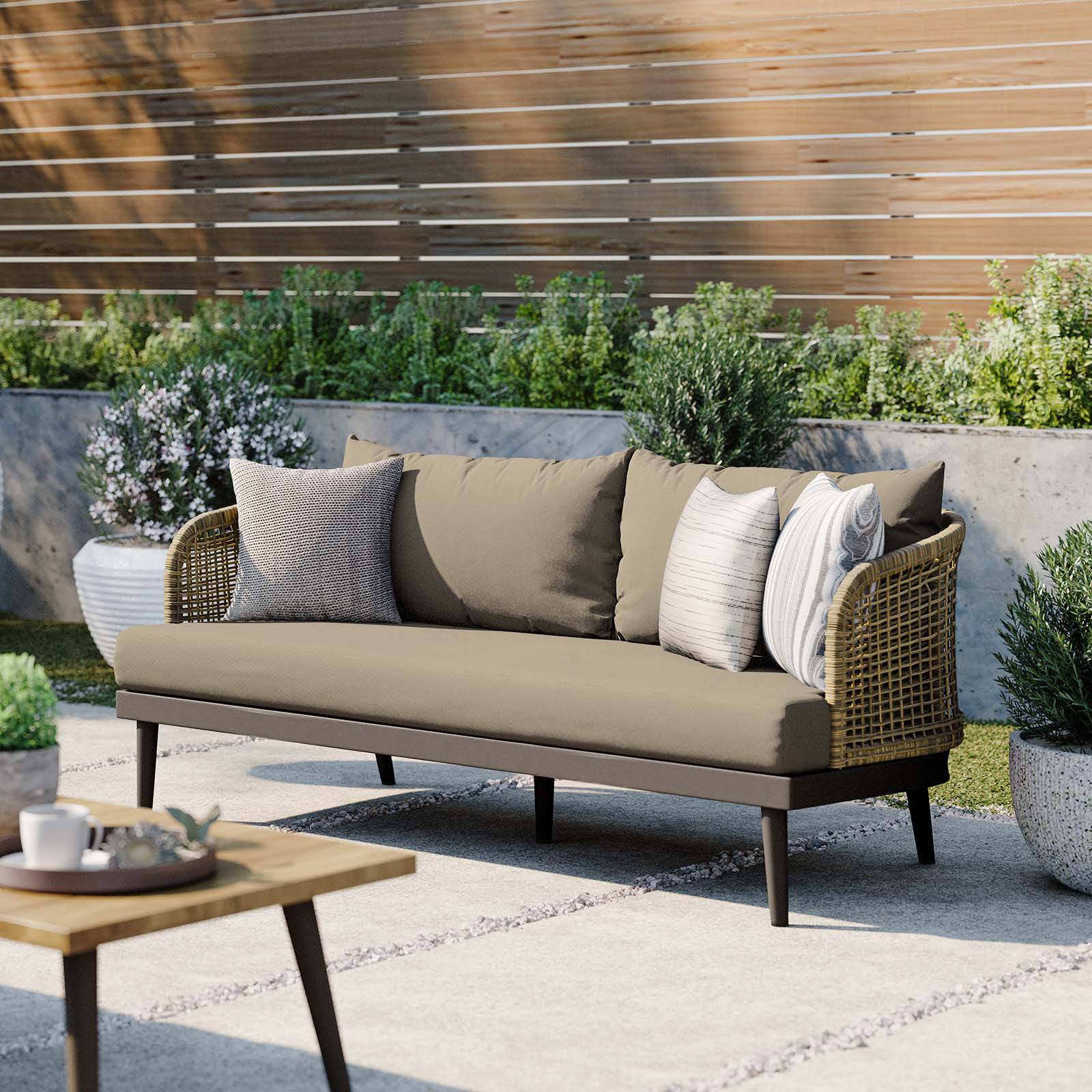 Lille Outdoor Patio Sofa - Elite Maison