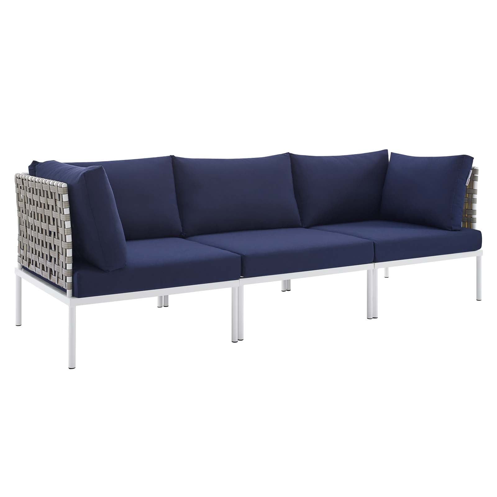 Strasbourg Outdoor Patio Aluminum Sofa - Elite Maison