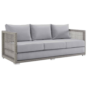 Paris Outdoor Patio Wicker Rattan Sofa - Elite Maison