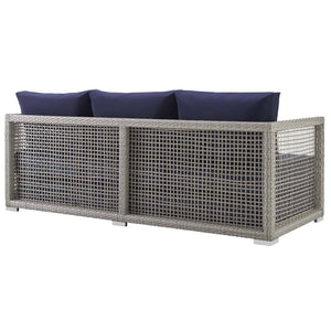 Paris Outdoor Patio Wicker Rattan Sofa - Elite Maison