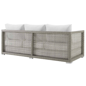 Paris Outdoor Patio Wicker Rattan Sofa - Elite Maison