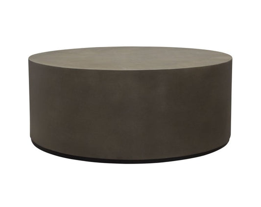 Toulouse Grey Circular Coffee Table | Natural Faux Cement