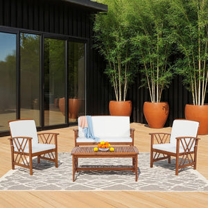 Topsail Brown 4 Piece Outdoor Set