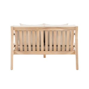 Svana Beige Natural Double Chaise Lounger