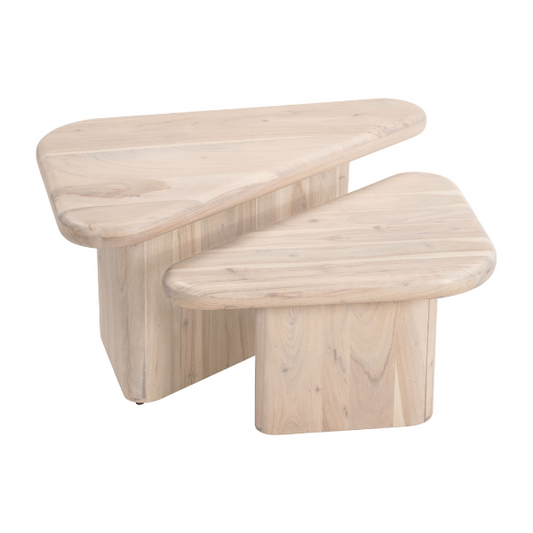 Navidic Coffee Table Set (2-Piece) Natural - Elite Maison