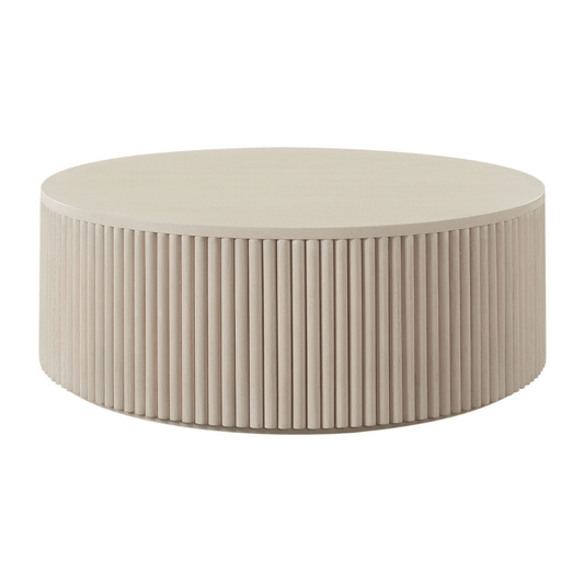 Siren Round Wood Cocktail Table - Elite Maison