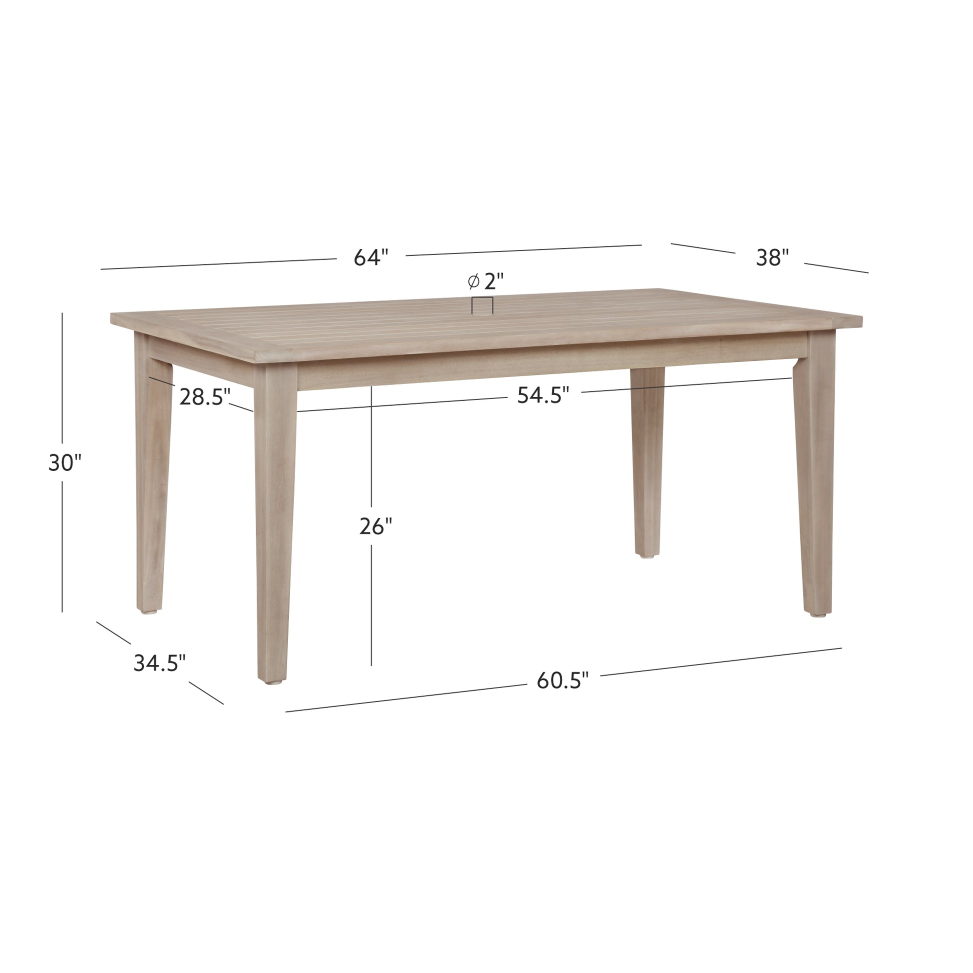Svana Natural Dining Table