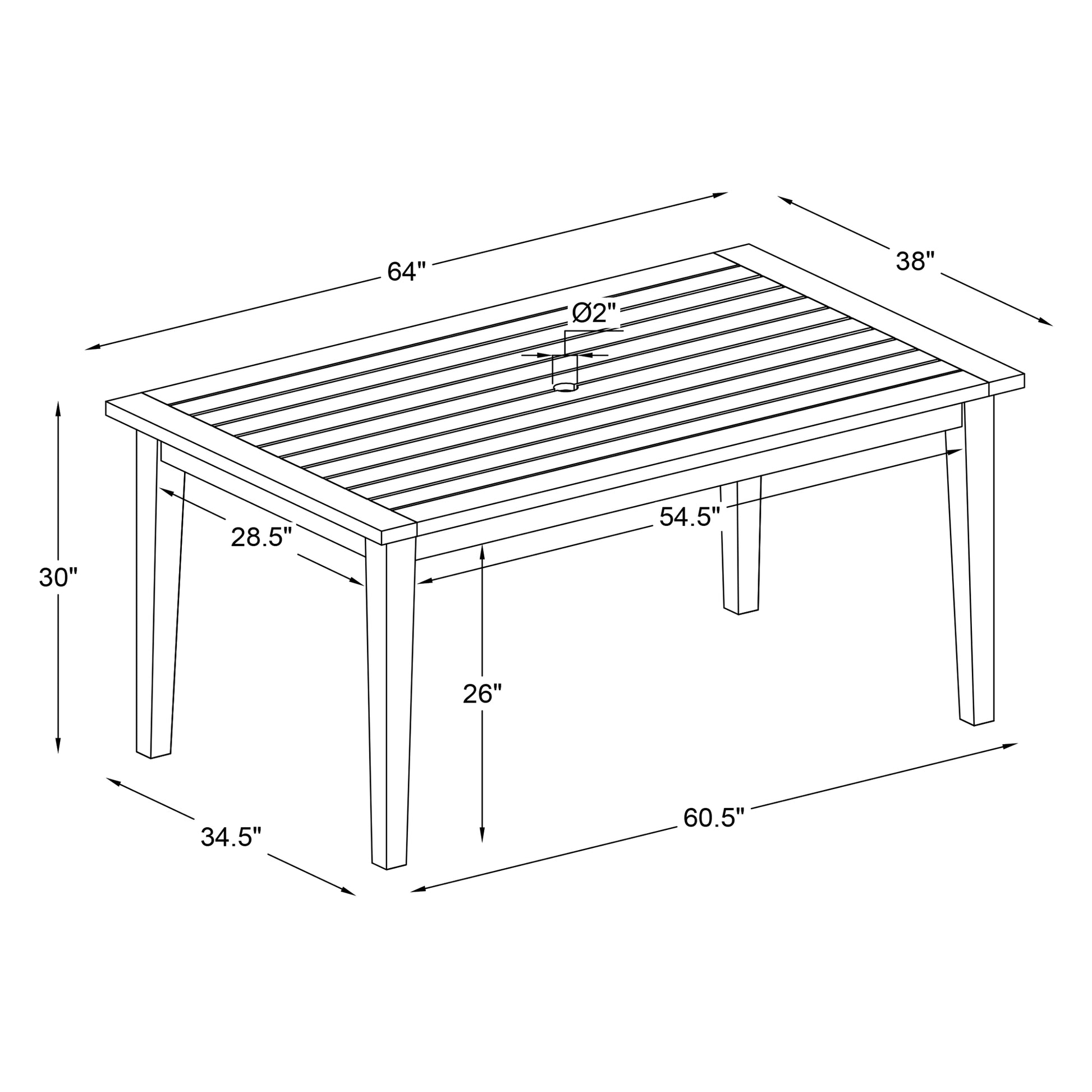Svana Natural Dining Table