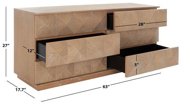 Patty 6 Drawer Dresser - Elite Maison