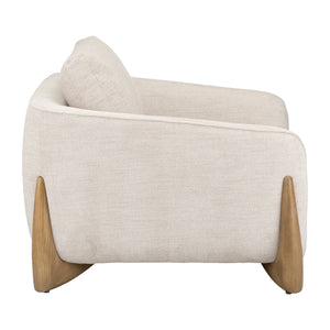 Luna Chair W/ Wood Accent - Elite Maison