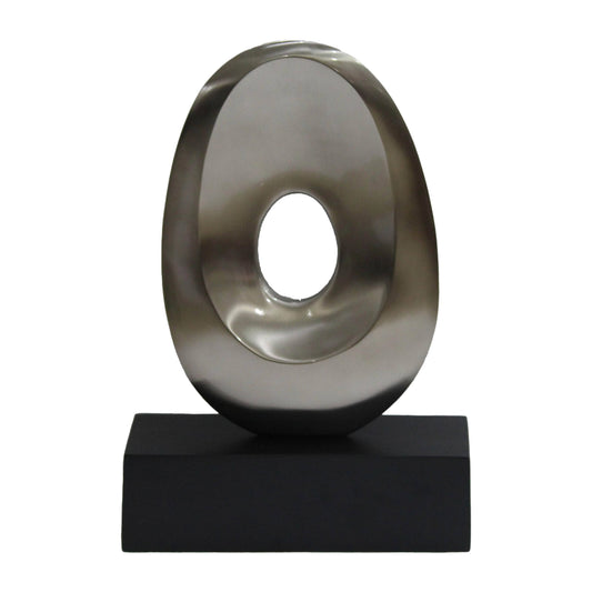Metal Oval Sculpture - Elite Maison