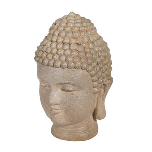 Resin Buddha Head In Stone - Elite Maison
