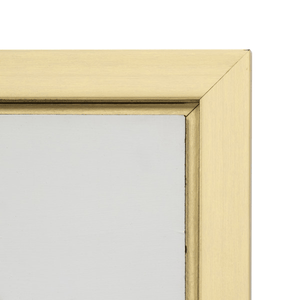 47x47, Gold Frame Hand Painted Face Illusion, white/black - Elite Maison