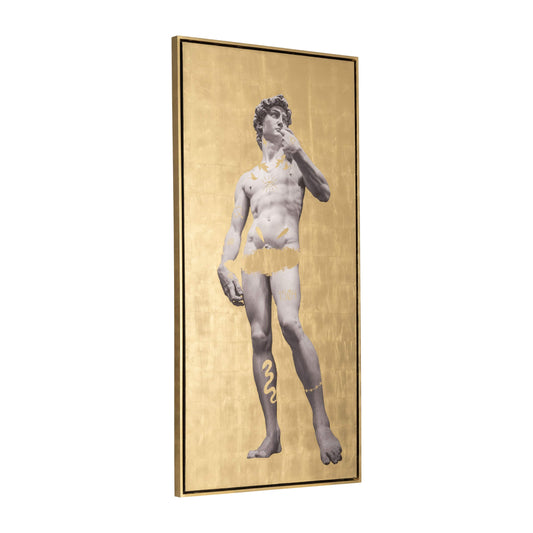 Hand Painted David In Gold 47x94 - Elite Maison