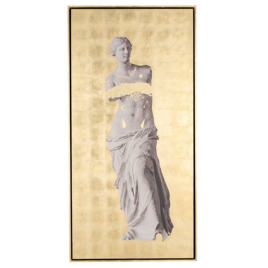 Hand Painted Venus In Gold 47x94 - Elite Maison