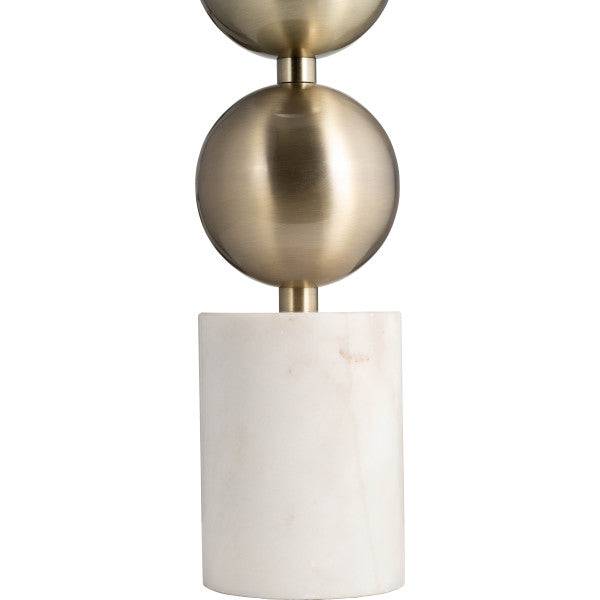 Marble, 31" Stacking Orbs Table Lamp, Gold/white - Elite Maison