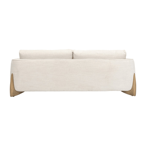 3-seat Sofa W/ Wood Accent, Beige - Elite Maison