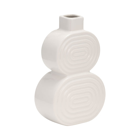 Ceramic Stacked Circles Vase - Elite Maison