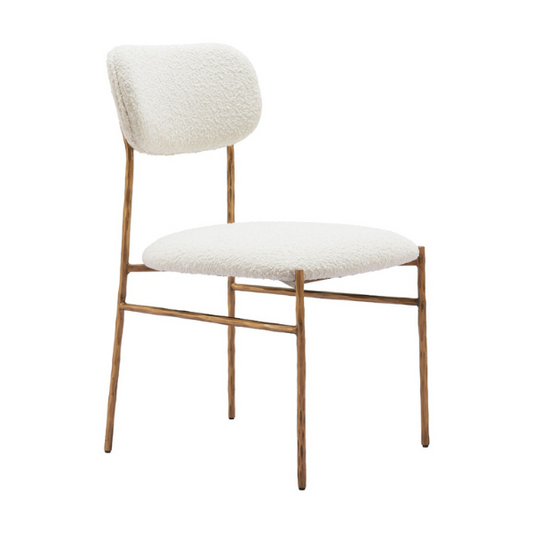 Sydhavnen Dining Chair Cream & Gold - Elite Maison