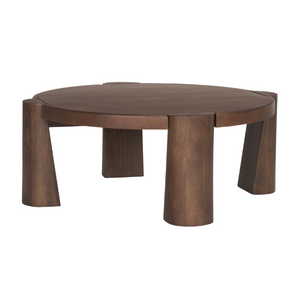 Tammar Round Wood w/ Tapered Legs Coffee Table