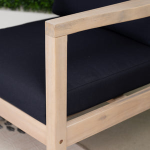 Svana Blue Natural Side Chair 2Pc