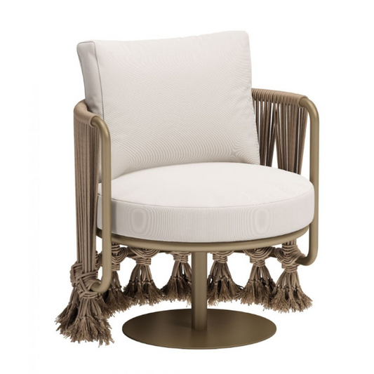 Uzel Accent Chair White - Elite Maison