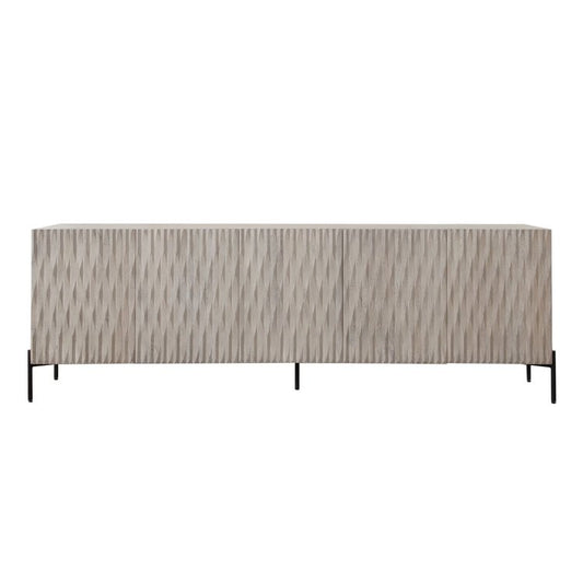 Vanguard 82" Ash Sideboard | Modern Architectural Wood Buffet