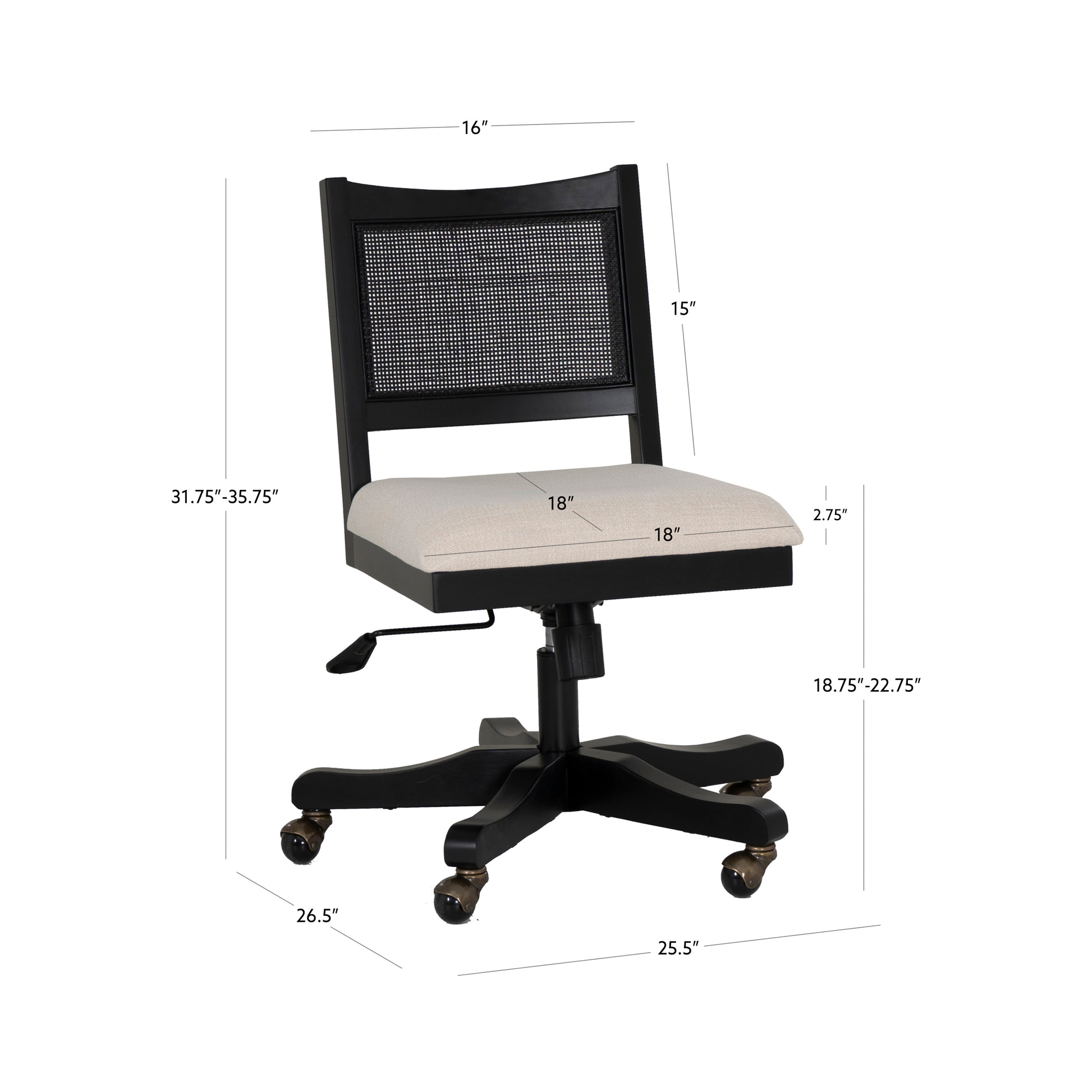 Beaux Black Office Chair