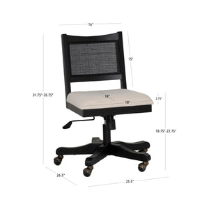 Beaux Black Office Chair