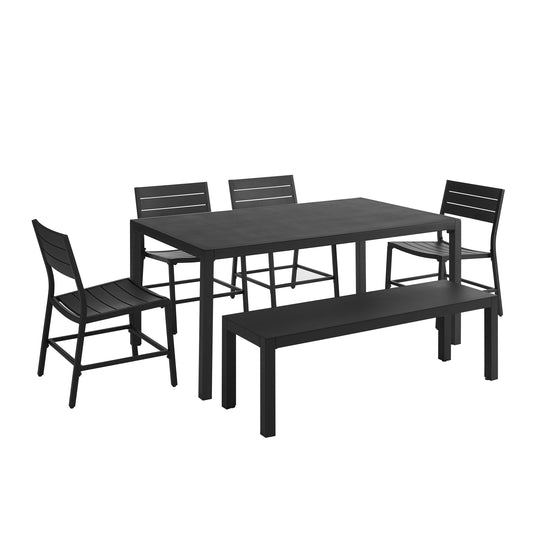 Alora Aluminum 6 PC Dining Set