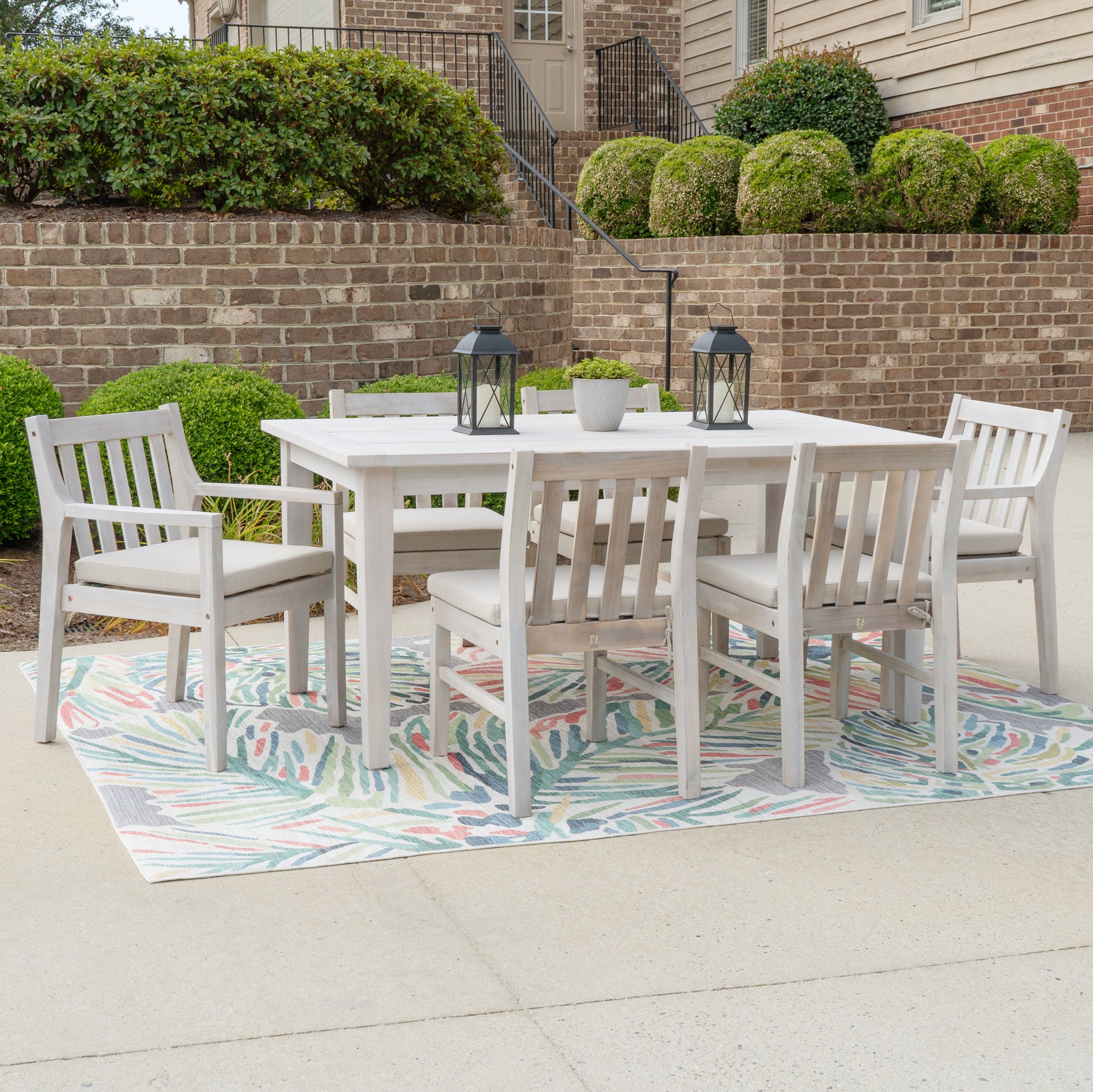 Svana Natural Dining Set 7PC - Elite Maison