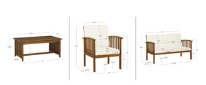 Kailani 4Pc Outdoor Chat Set